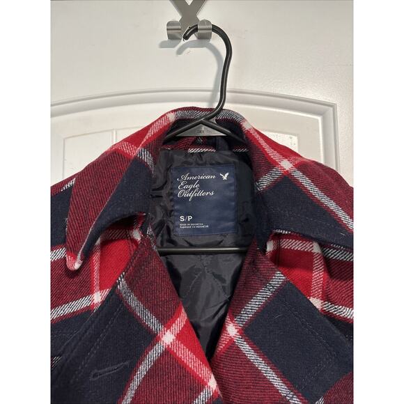 Plaid Multicolored American Eagle Outfitters Winter Jacket Size Small - Picture 2 of 3